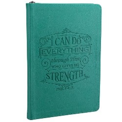 9781432109479 I Can Do Everything Zippered LuxLeather Journal
