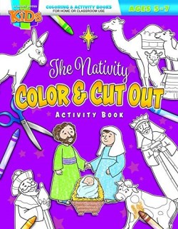 9781684341610 Nativity Color And Cut Out Activity Book Ages 5-7