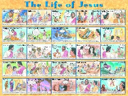 9781890947187 Life Of Jesus Wall Chart Laminated