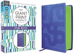 9780310460268 Giant Print Compact Bible For Boys Comfort Print