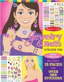0000772042239 Jewelry And Nails Sticker Pad Glitter Collection