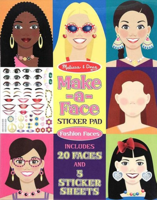 0000772041959 Make A Face Sticker Pad Fashion Faces