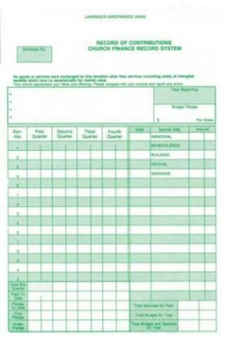9780805480917 Record Of Contributions Forms