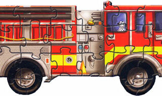 000772004367 Giant Fire Truck Floor Puzzle