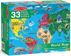 000772004466 World Map Floor (Puzzle)