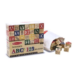 000772019002 Wooden ABC 123 Blocks