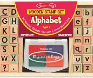 000772035576 Alphabet Wooden Stamp Set