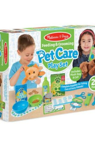 000772085519 Pretend Play Feeding And Grooming Pet Care Play Set