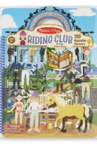 000772094108 Puffy Sticker Activity Book Riding Club
