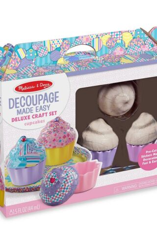 000772301084 Decoupage Made Easy Deluxe Craft Set Cupcakes