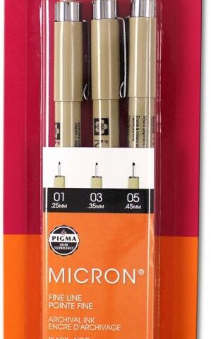 053482300618 PIGMA Micron Plastic Nib Pen 3 Piece Set