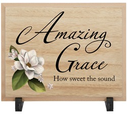 096069333319 Amazing Grace Table Decor Plaque