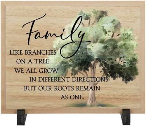 096069333371 Family Like Branches On A Tree Table Decor Plaque