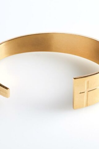 1220000131224 Open Cuff Cross With Tapered End (Bracelet/Wristband)