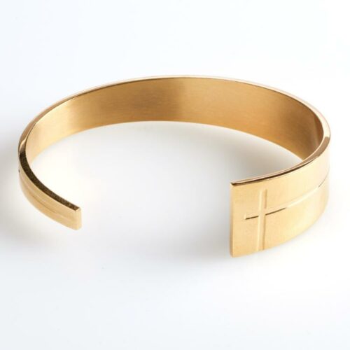 1220000131224 Open Cuff Cross With Tapered End (Bracelet/Wristband)