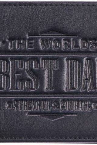1220000133648 Worlds Best Dad Genuine Leather Joshua 1:9