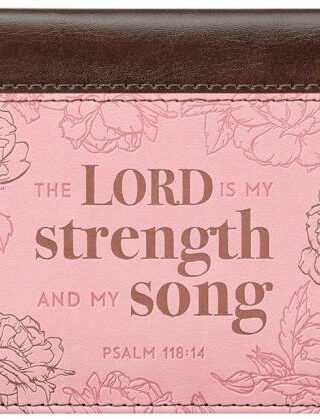 1220000136496 My Strength And My Song Faux Leather Checkbook Cover