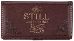 1220000137615 Be Still And Know Checkbook Cover Psalm 46:10
