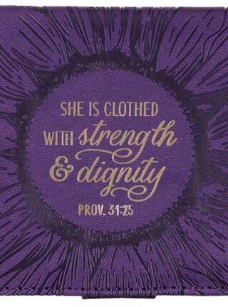1220000137622 Strength And Dignity Checkbook Cover Proverbs 31:25