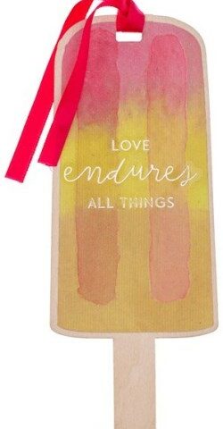 1220000138018 Love Endures All Things Popsicle Wood
