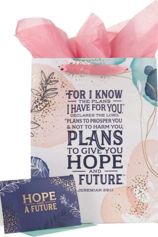 1220000322349 For I Know The Plans I Have For You Gift Bag With Card Jeremiah 29:11