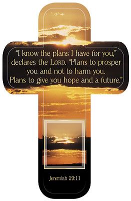 6006937066380 I Know The Plans Cross Bookmark