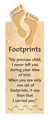 6006937067066 Footprints Magnetic Bookmark