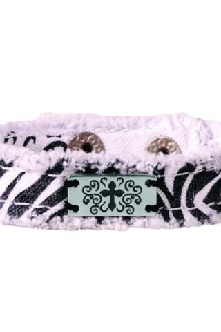 612978361603 Cherished Girl Zebra Cross Canvas (Bracelet/Wristband)
