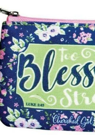 612978493113 Cherished Girl Too Blessed Coin Purse