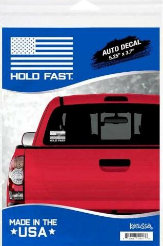 612978540176 Hold Fast Flag Logo Vinyl Decal (Bumper Sticker)