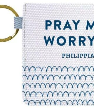 612978570500 Grace And Truth Pray More Worry Less Keychain ID Case