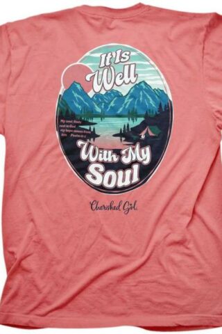 612978586181 Cherished Girl It Is Well Oval (Small T-Shirt)