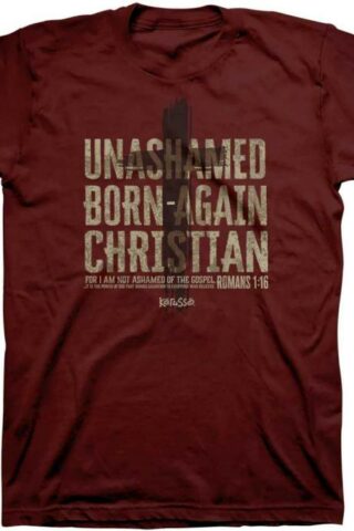612978595565 Kerusso Unashamed Born Again Christian (Small T-Shirt)
