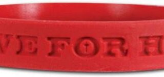 612978911457 Live For Him Rubber Wristband