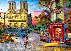 628136655309 Notre Dame Sunset 1000 Piece (Puzzle)