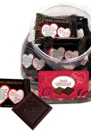 641520070120 God So Loved Me Dark Chocolate Jar