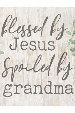 656200339213 Blessed By Jesus Spoiled By Grandma Short Block