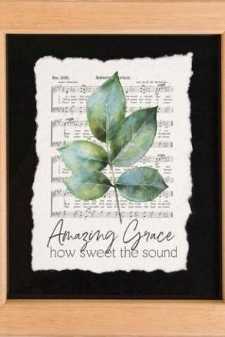 656200521311 Amazing Grace How Sweet The Sound Glossy Sign