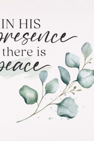 656200683439 In His Presence There Is Peace Canvas