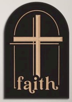 656200777893 Faith Ornate Decor (Plaque)