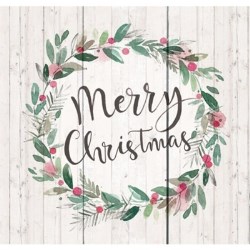 656200966440 Merry Christmas Wreath Pallet Art