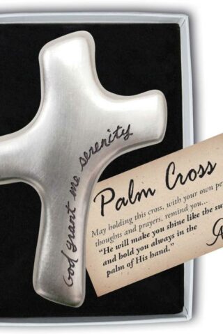 785525279420 God Grant Me Serenity Palm Cross