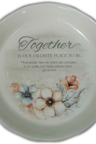 785525306584 Together Is Our Favorite Place Pie Plate