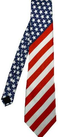 788200505562 American Flag Tie