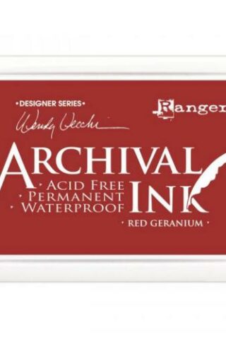 789541038993 Ranger Archival Ink Pad Red Geranium