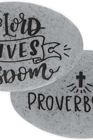 798890171749 Lord Gives Wisdom Proverbs 2:6 Pocket Stone