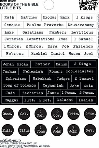 812651019863 Books Of The Bible Little Bits Scrapbook Stickers