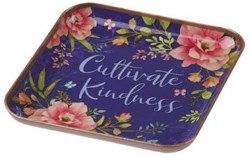 843310101285 Cultivate Kindness Metal Trinket Tray