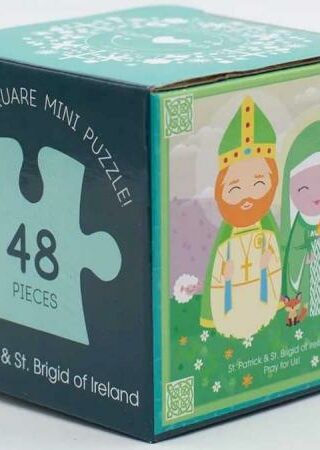 850042028056 Saint Patrick And Saint Brigid Of Ireland Mini Puzzle (Puppet)