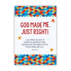 886083635519 God Made Me Just Right (Poster)
